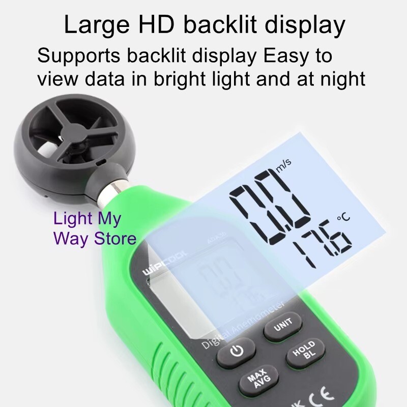 ADA30 Digital Wind Speed Meter Anemometer High Precision Wind Measurement