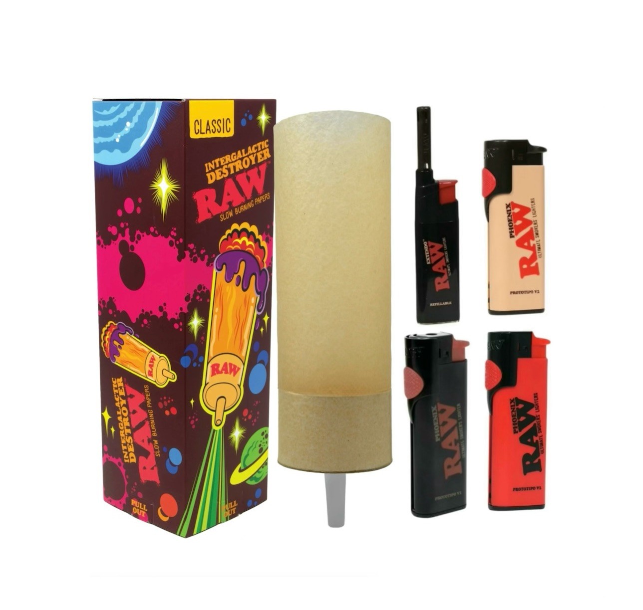 raw intergalactic destroyer tube giant cone + lighter