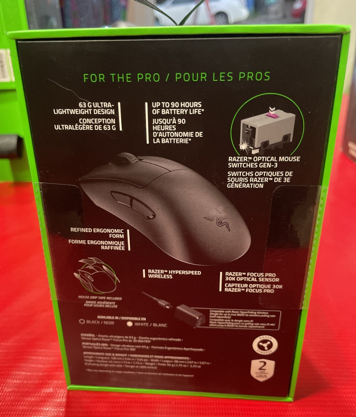 NEW AND SEALED Razer DeathAdder V3 Pro Wireless Gaming Mouse - Black