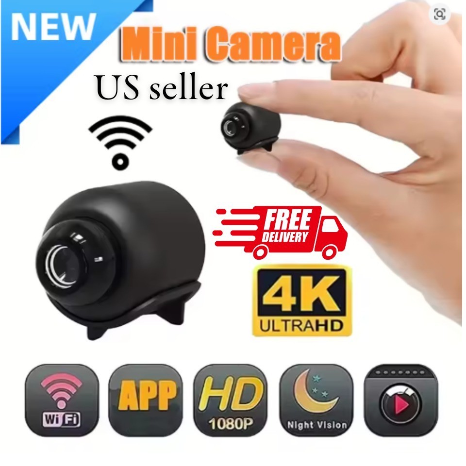 mini 1080p hd wireless security camera night vission motion detection