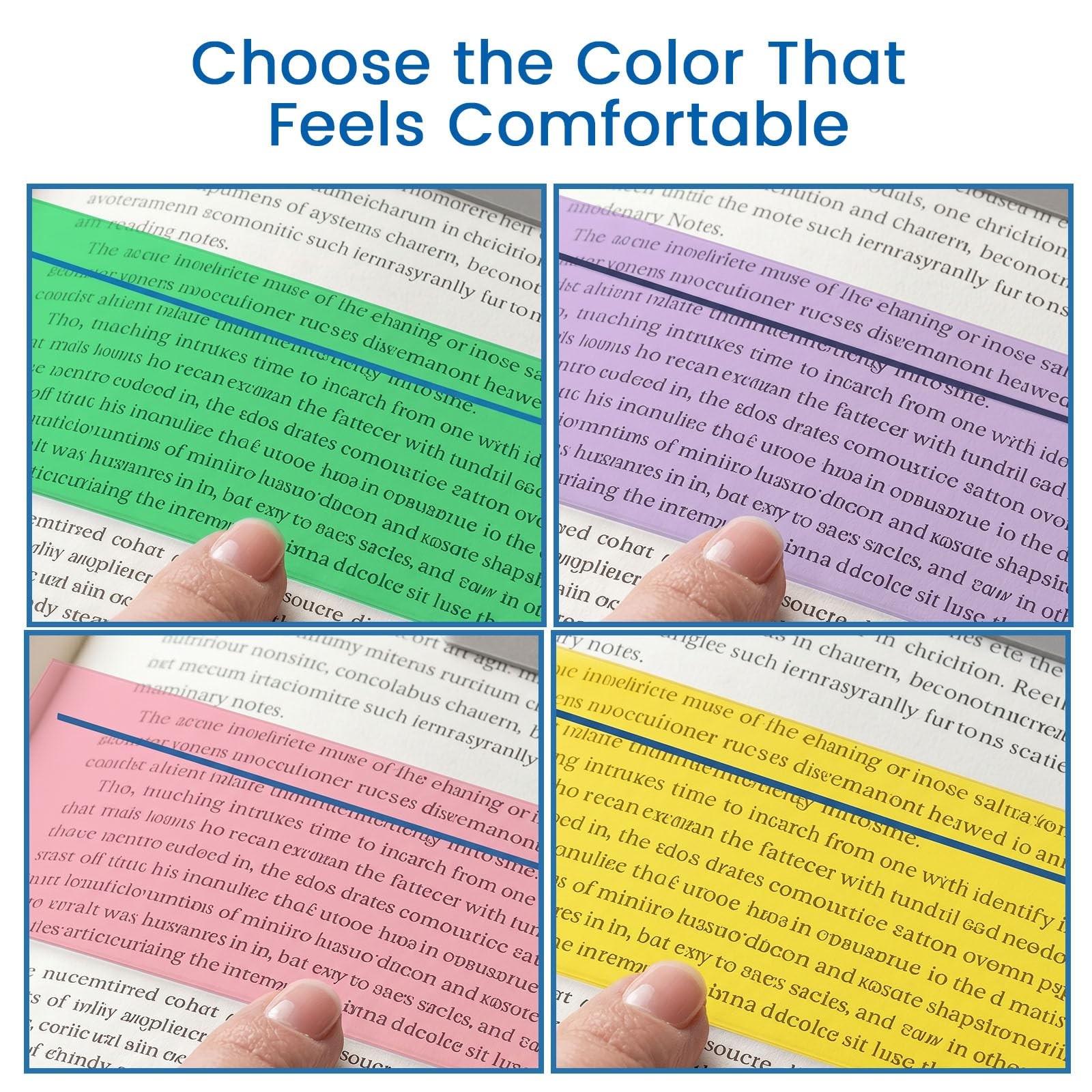 Koogel 22 Piece Guided Reading Strips Kit, 16 Colored Large, Assorted
