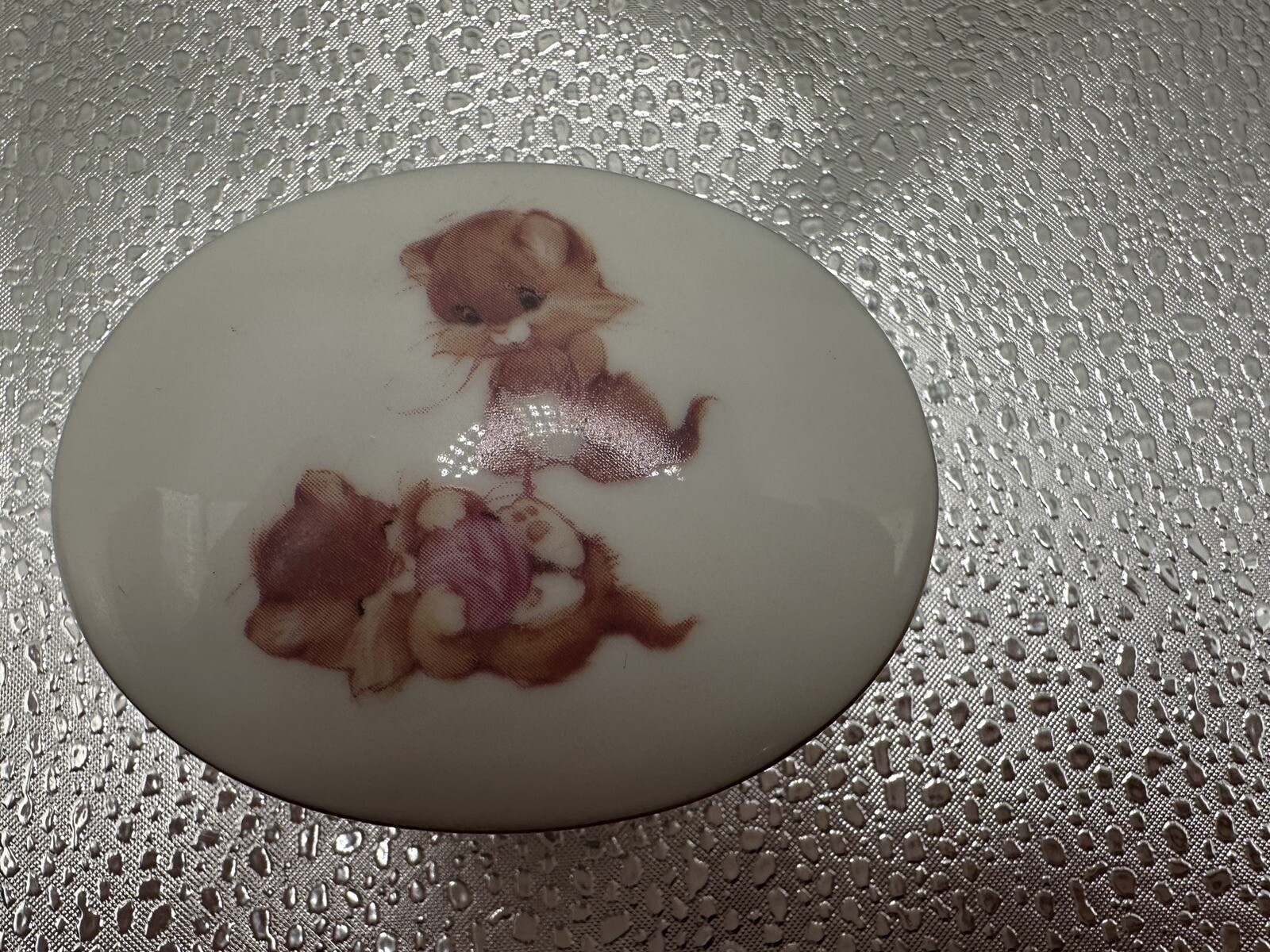 Cuddly Kittens Trinket Box Japan 3”