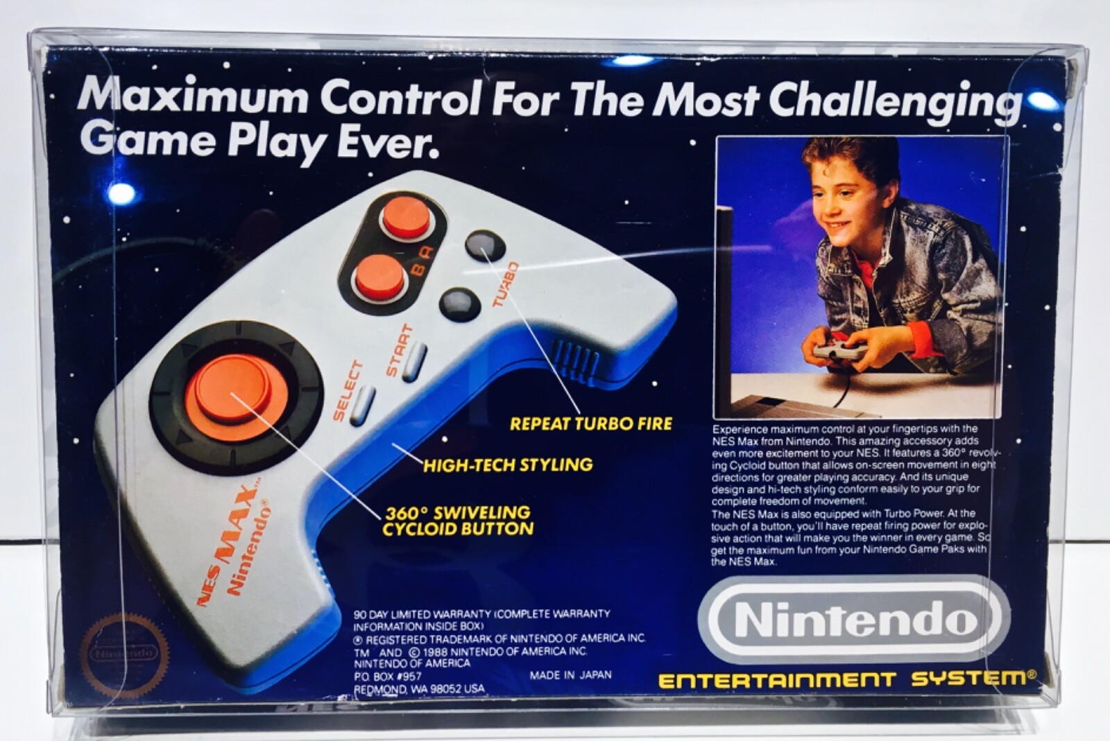 1 Box Protector for the NES MAX Controller Box! See pictures! Display Case