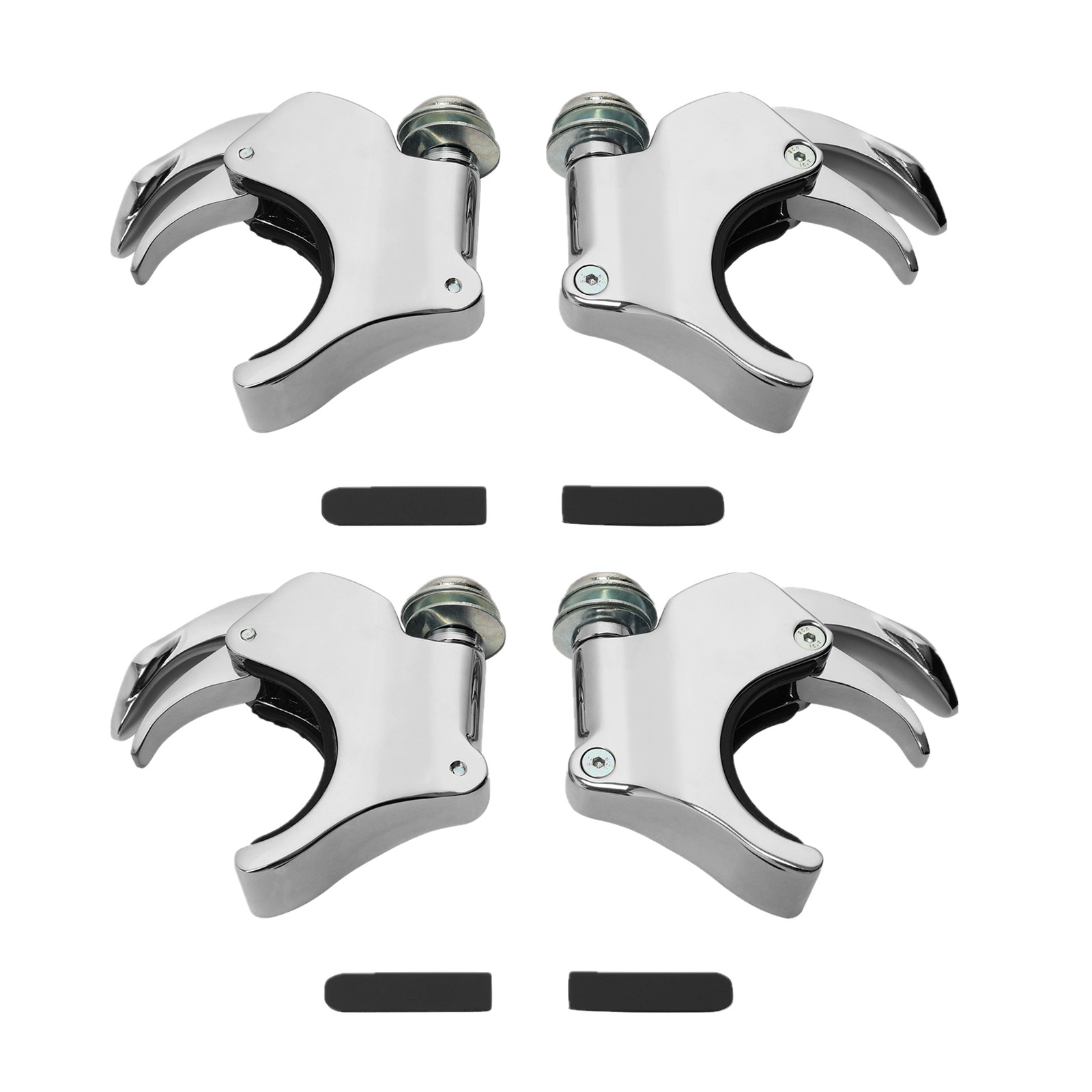 49mm Quick Release Windshield Clamps Set of 4 Fit For Harley Davidson Dyna 06-17