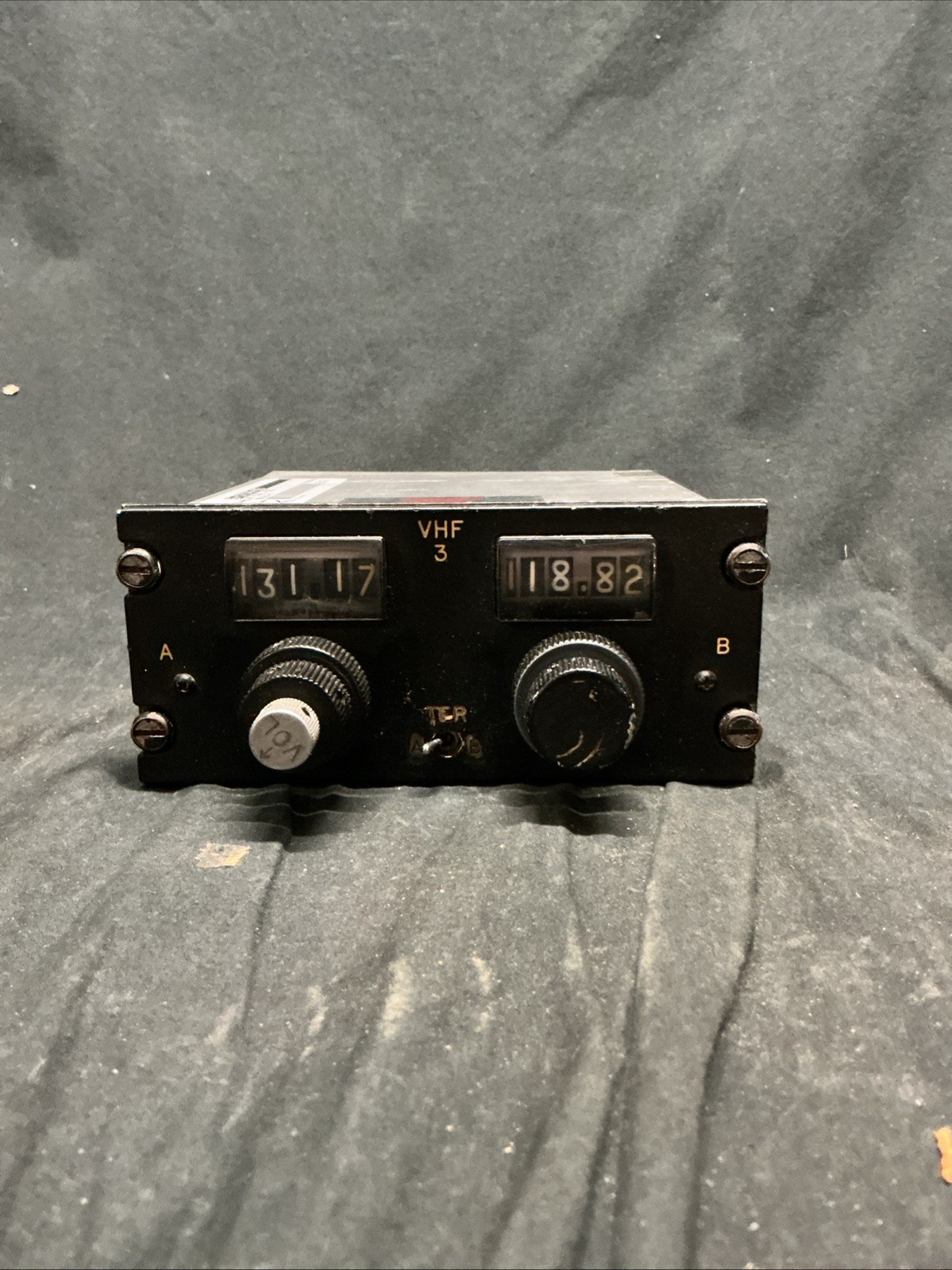 Gables Aircraft VHF Control Head; MPN G-1717A-03; S/N 47; SERVICEABLE