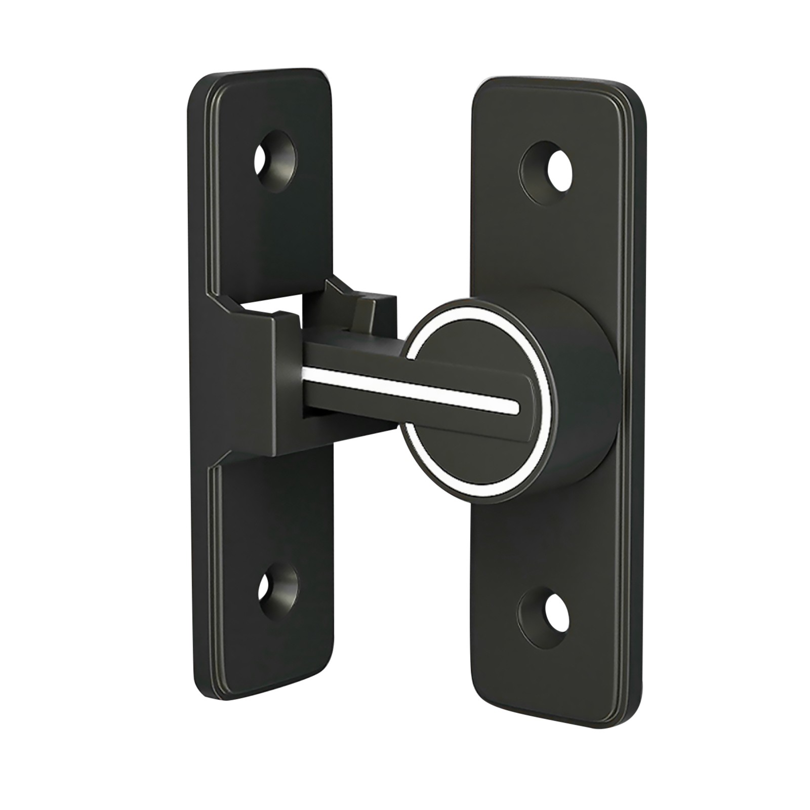 90° Keyless Interior Door Bolt Luminous Surface-mounted Room Door Latch bb