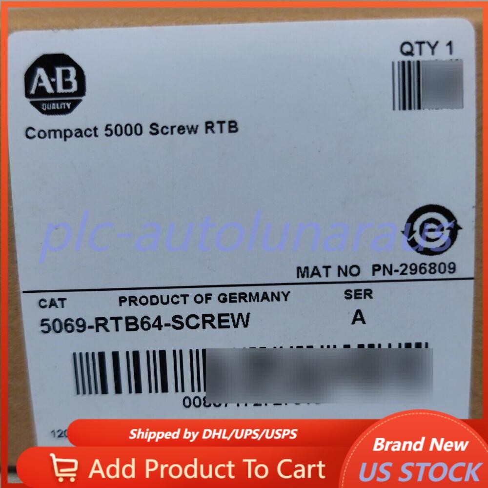 New Sealed AB 5069-RTB64-SCREW /A Compact 5000 Screw RTB US Free Tax