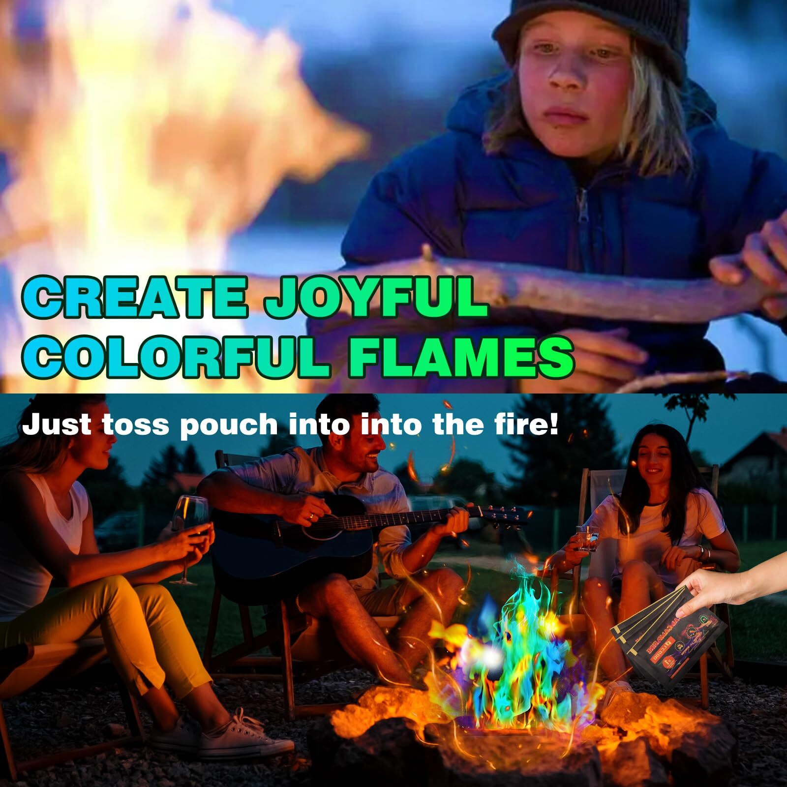 Fire Color Changing Packets Fire Pit Fire Color Packets For Campfire Bonfire Fir