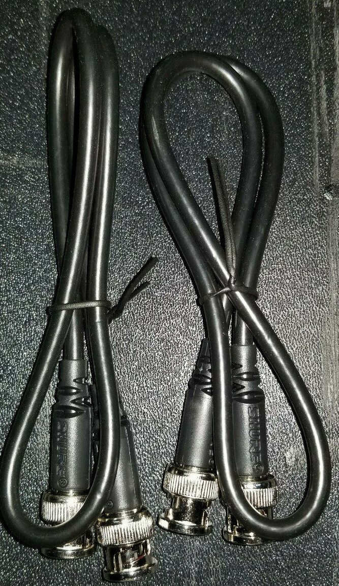 Shure 802 BNC Cables (1) Pair w/ Free Shipping