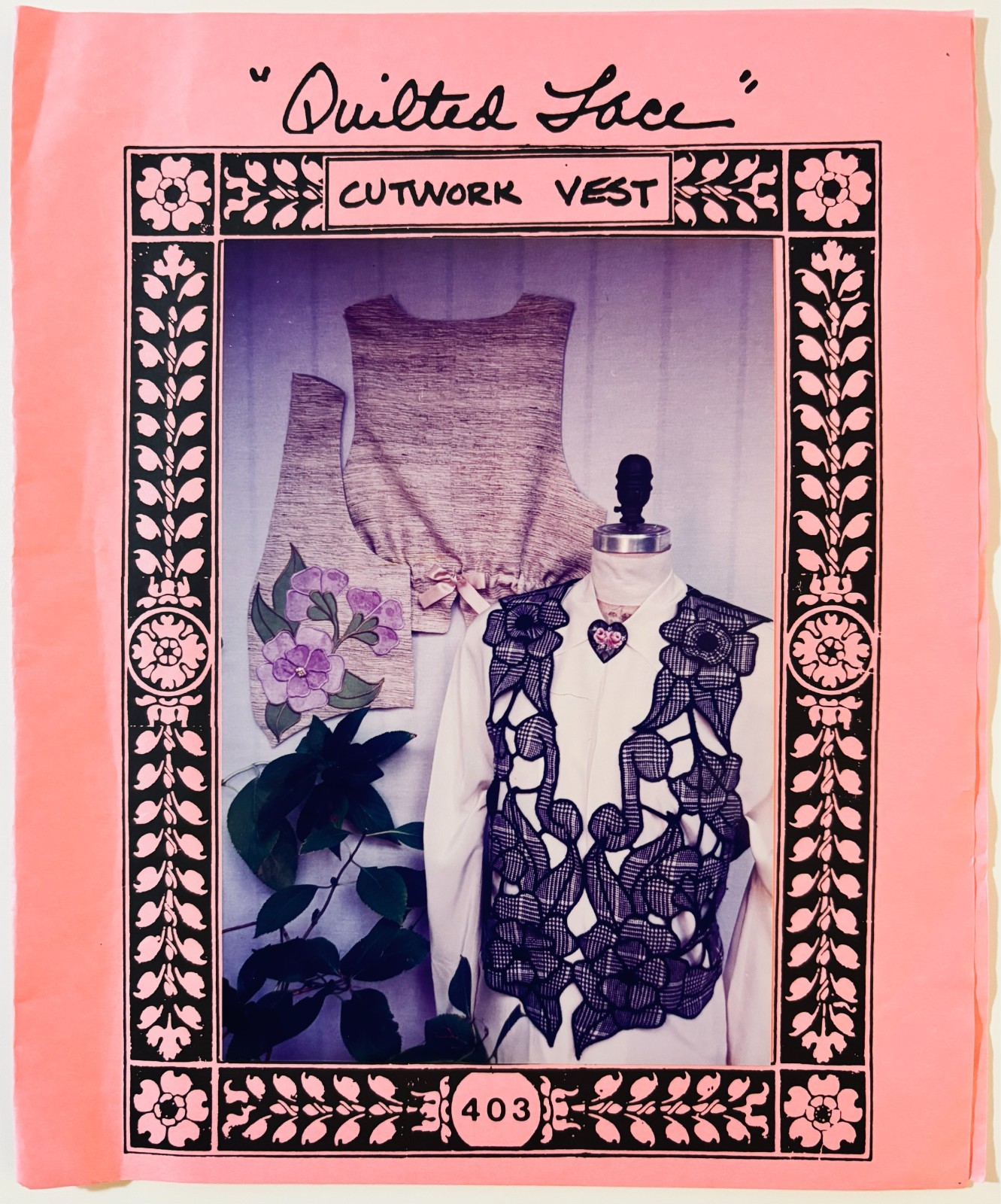 Vintage (1992) Cutwork Vest Pattern | Sizes 6 - 20 | Free Shipping