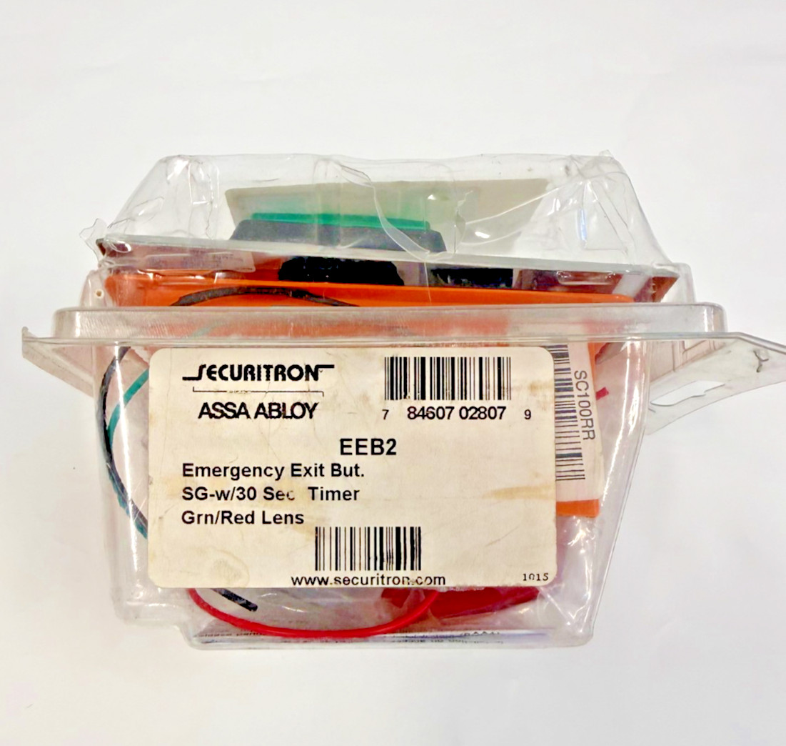 SECURITRON EEB2 Push to Exit Button,Emergency 5LAA1
