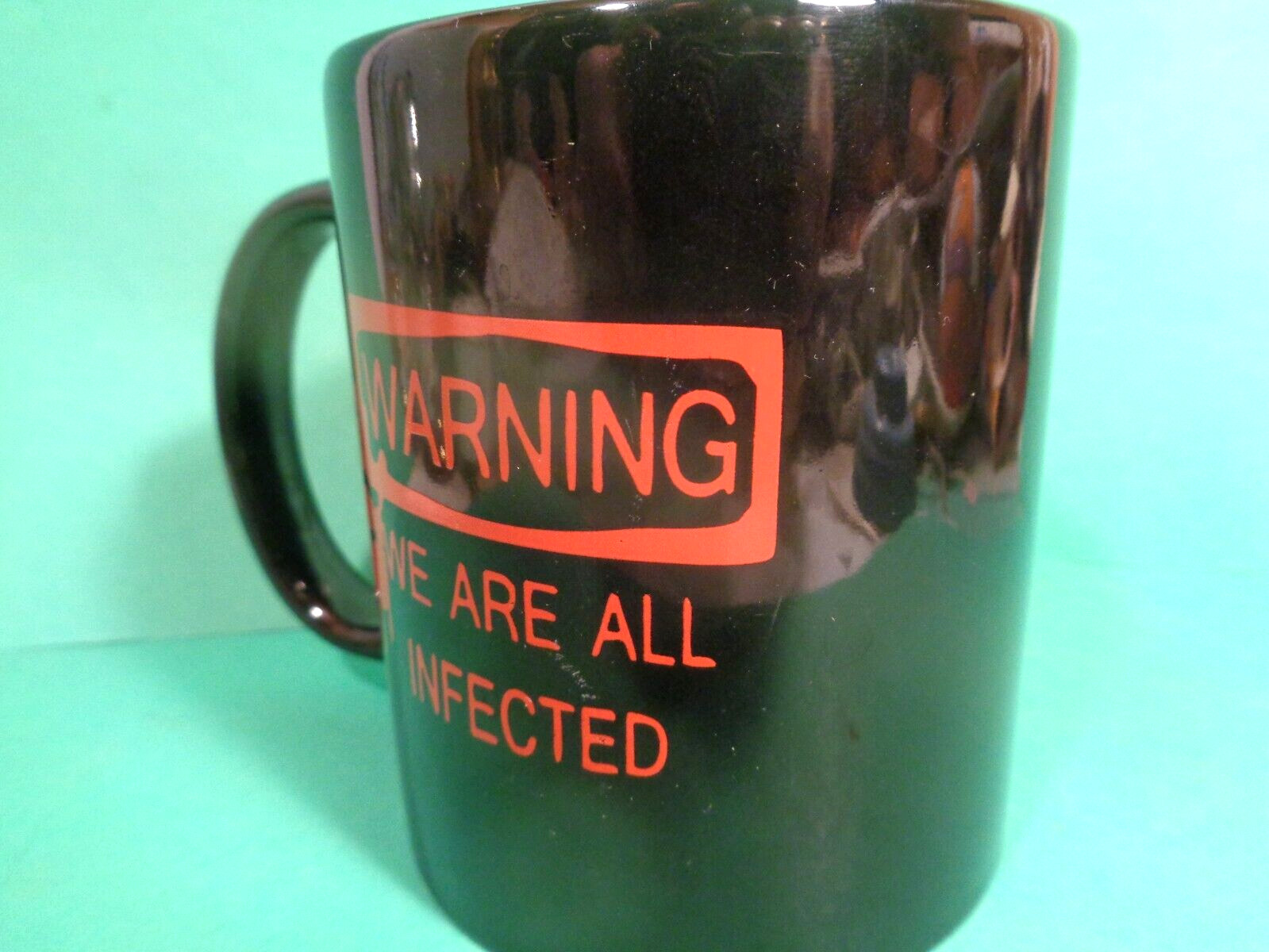 Warning/We Are All Infected Coffee Mug (Used/EUC)
