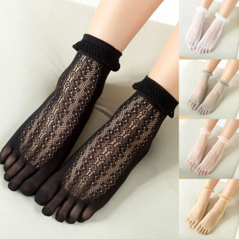 Womens Girls Short Ankle Socks Frilly Fashion Breathable Lolita Princess Socks