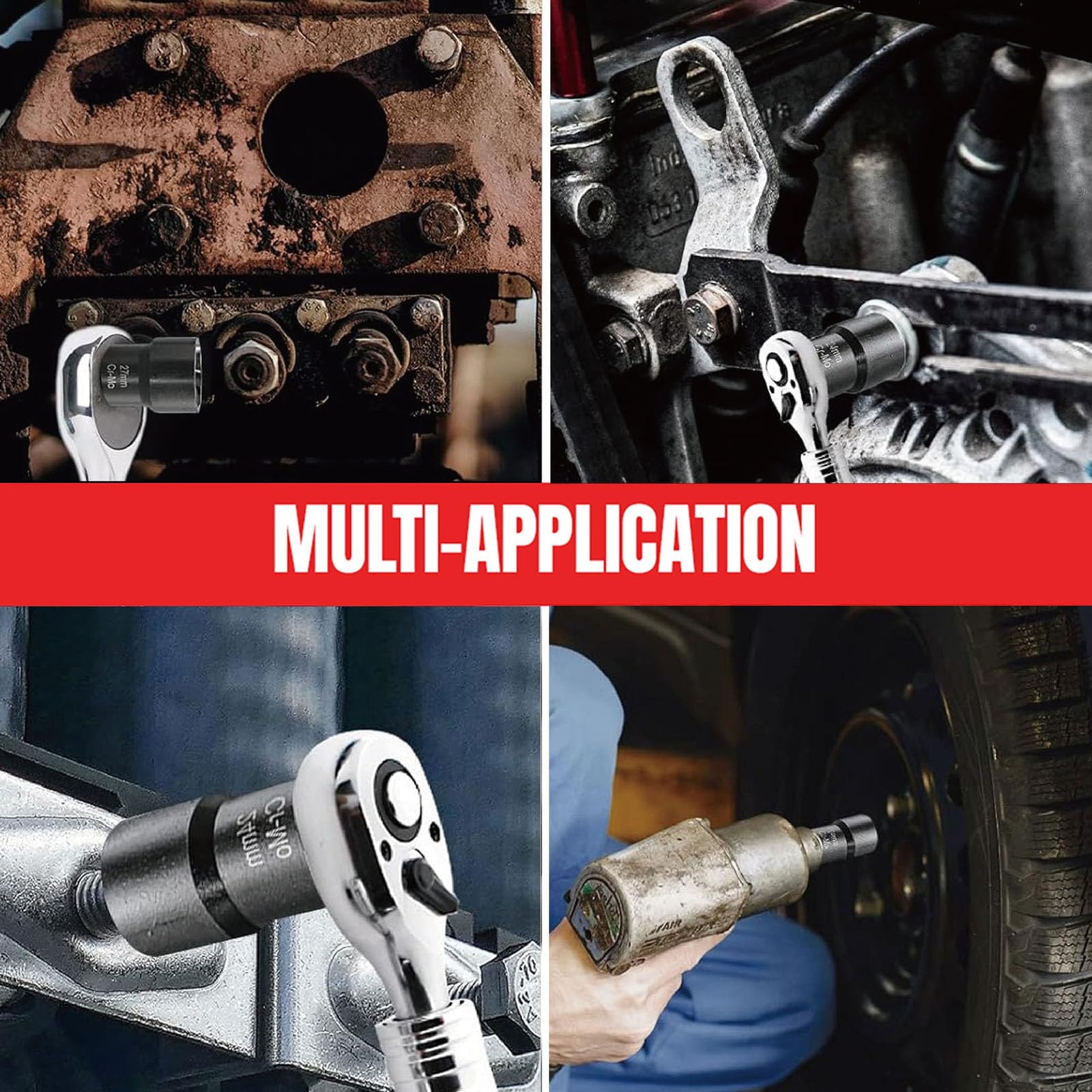 5 Pcs 1/2 Twist Socket Set 6point Sockets Nut And Bolt Extractor Tool Kitbolt &