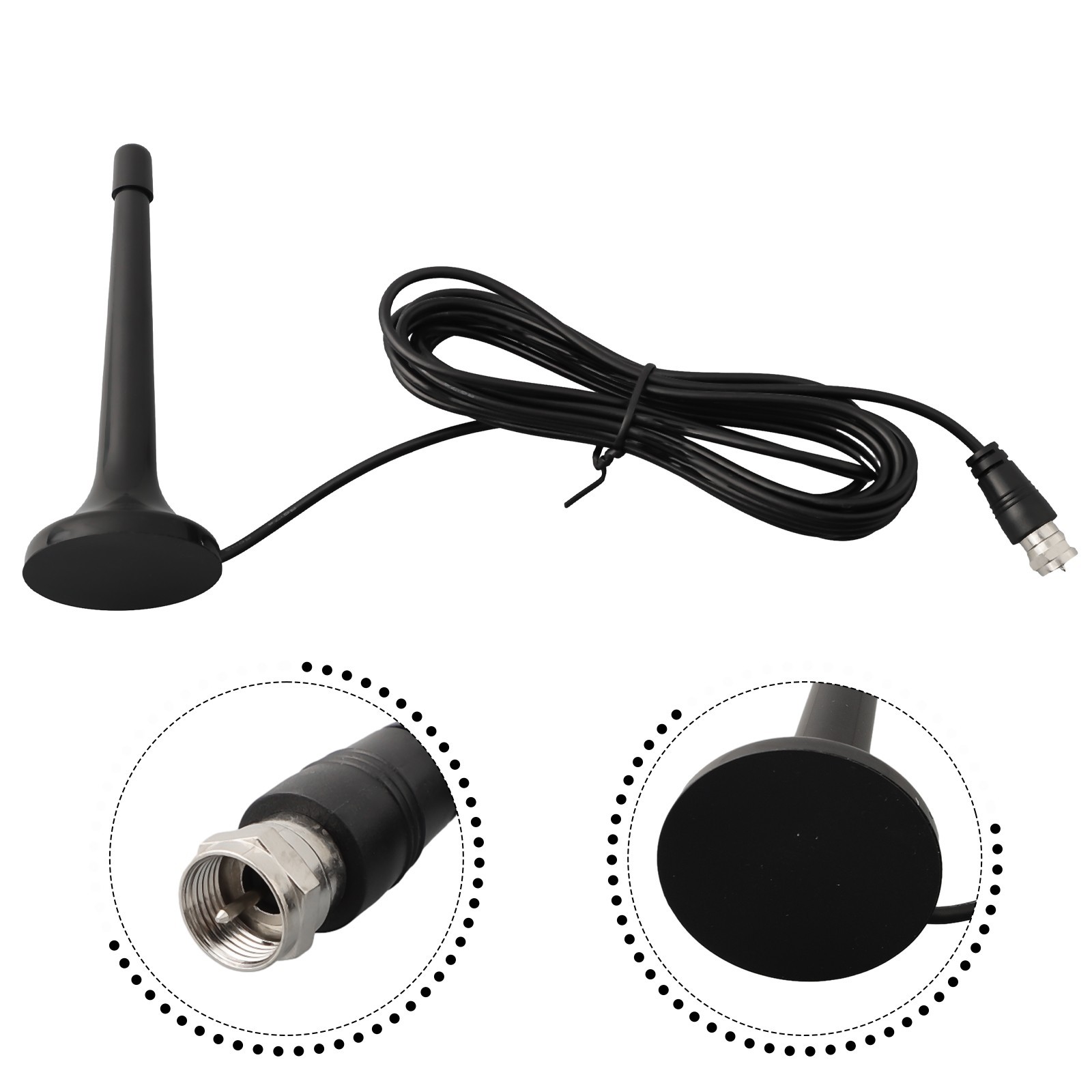 Long Range for fm Radio With Magnetic Base Clear Reception Guaranteed