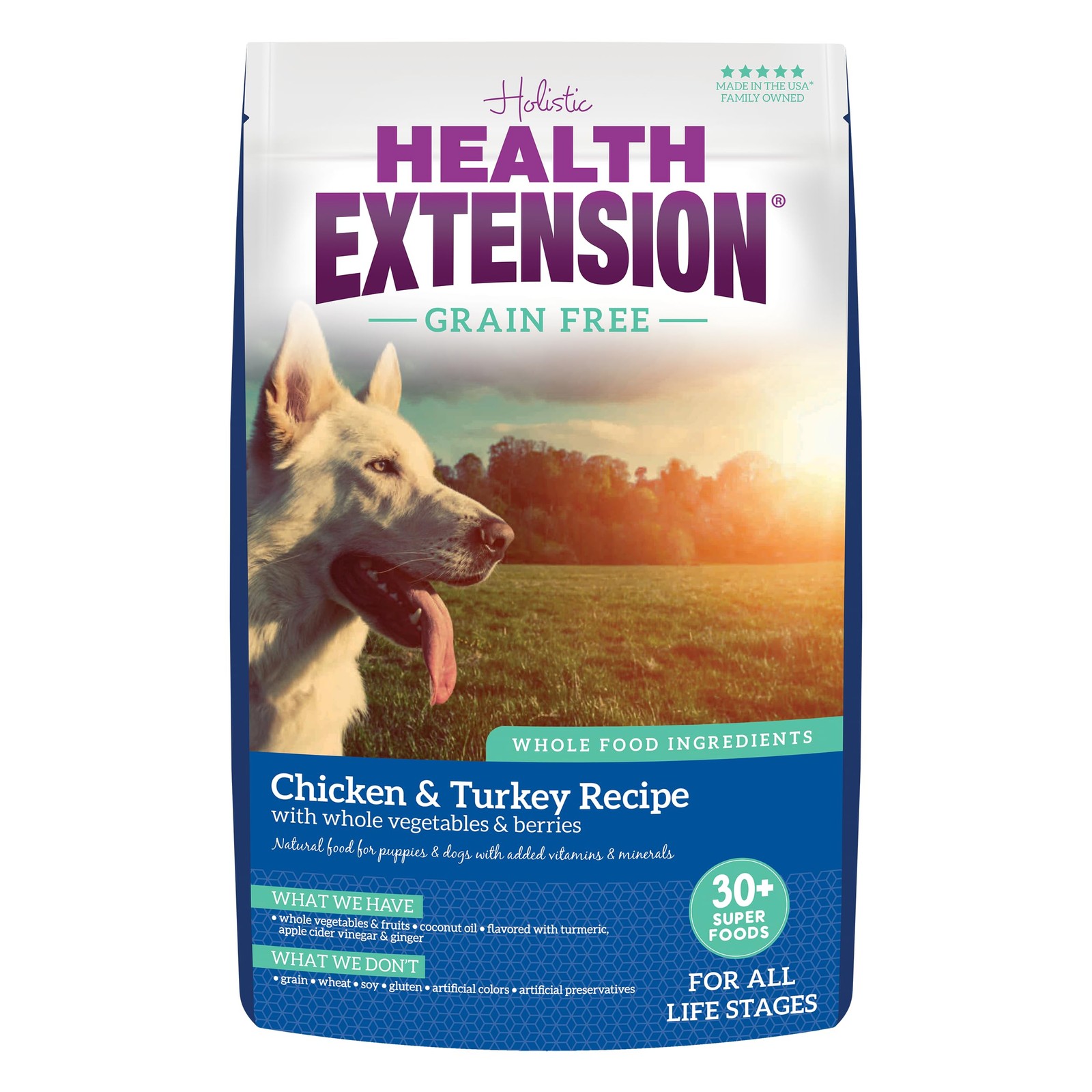 Health Extension Grain Free Chicken & Turkey Dry Dog Food - 30+ Superfoods