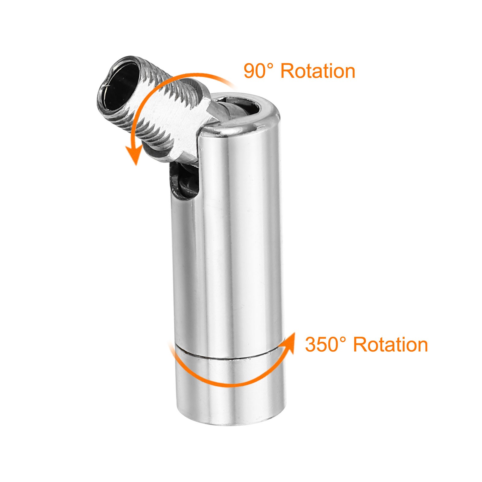 2Pcs, 90/350 Degree Sloped Ceiling Light Adapter M10 Thread Chrome