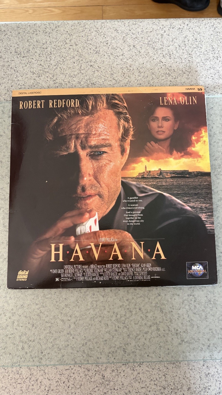 HAVANA LaserDisc 1990 Drama Romance Robert Redford Lena Olin MCA