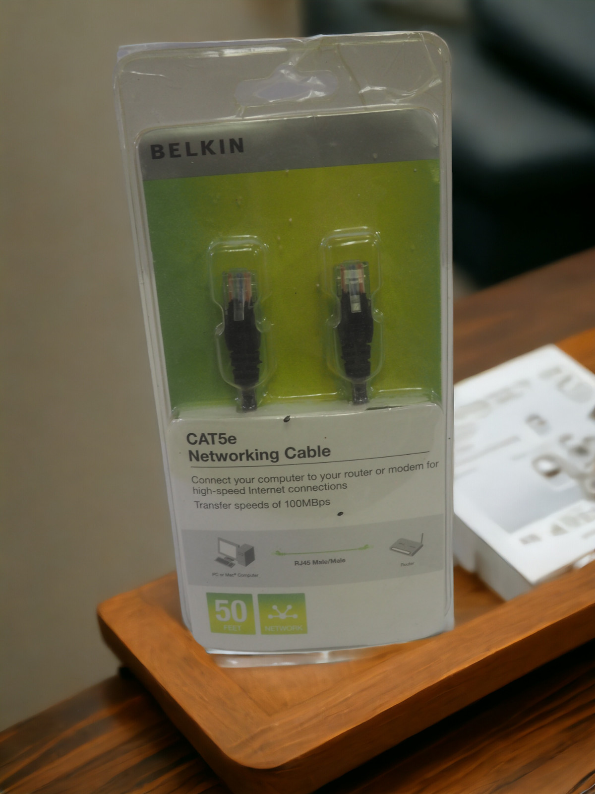 Belkin CAT5e Networking Cable 50 FT , Male to Male, New in Package