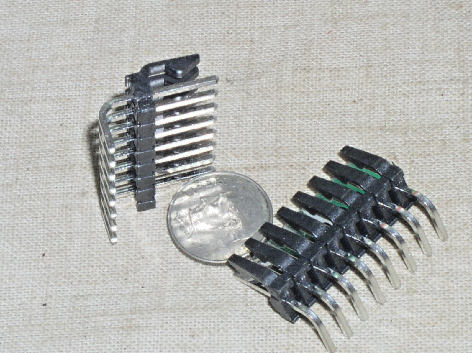 2 NEW 26-48-1086 8 PIN POS  .156 RT. RIGHT ANGLE MATE N LOCK PCB PC BOARD HEADER