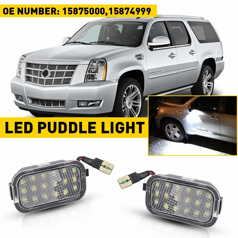 LED Side Mirror Puddle Light Assembly for 2007-2013 Cadillac Escalade EXT Base