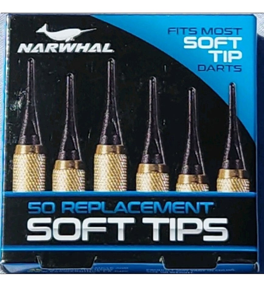 Narwhal Replacement Soft Tips for Darts - 250 Count - New in Package