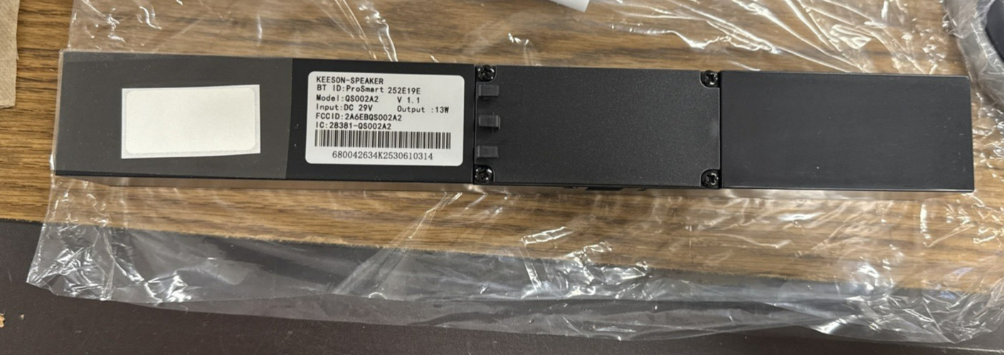 TEMPUR-PEDIC 62005934 Bluetooth Speaker Prosmart QS002A2