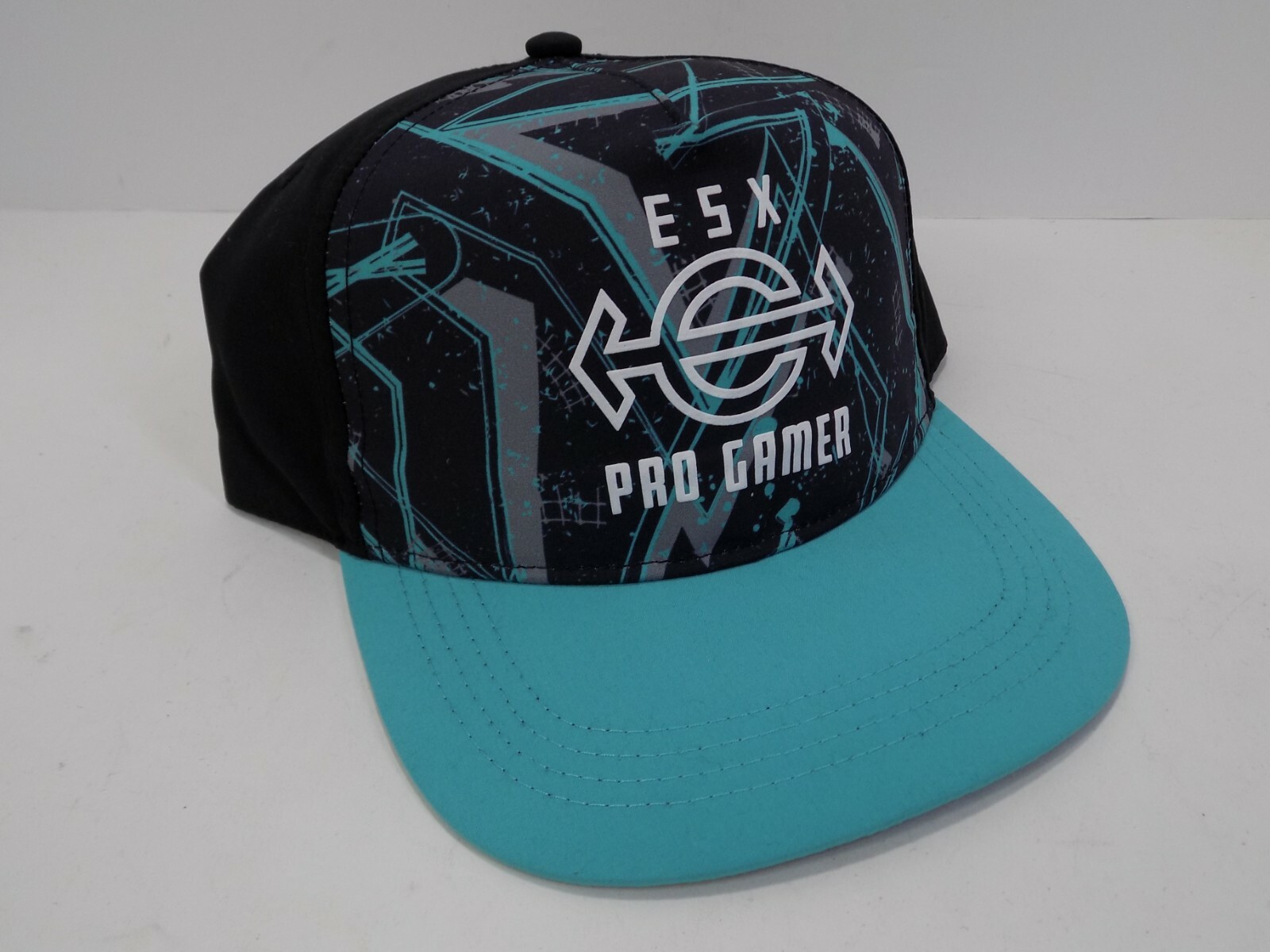 ESX PRO GAMER Adjustable Snapback Esports Cap Black Teal Original ESX360 Design