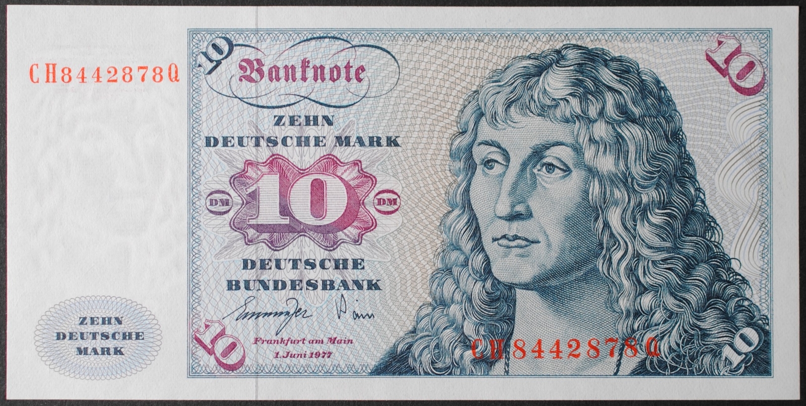 Germany Fed. Rep. P31b 10 Deutschemark AU++