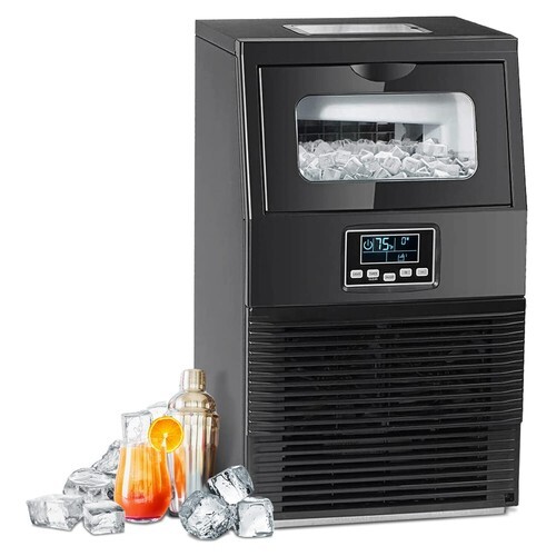 Smad 88 Lbs/24H Commercial SS Bar Restaurant Home Ice Maker Machine Undercounter