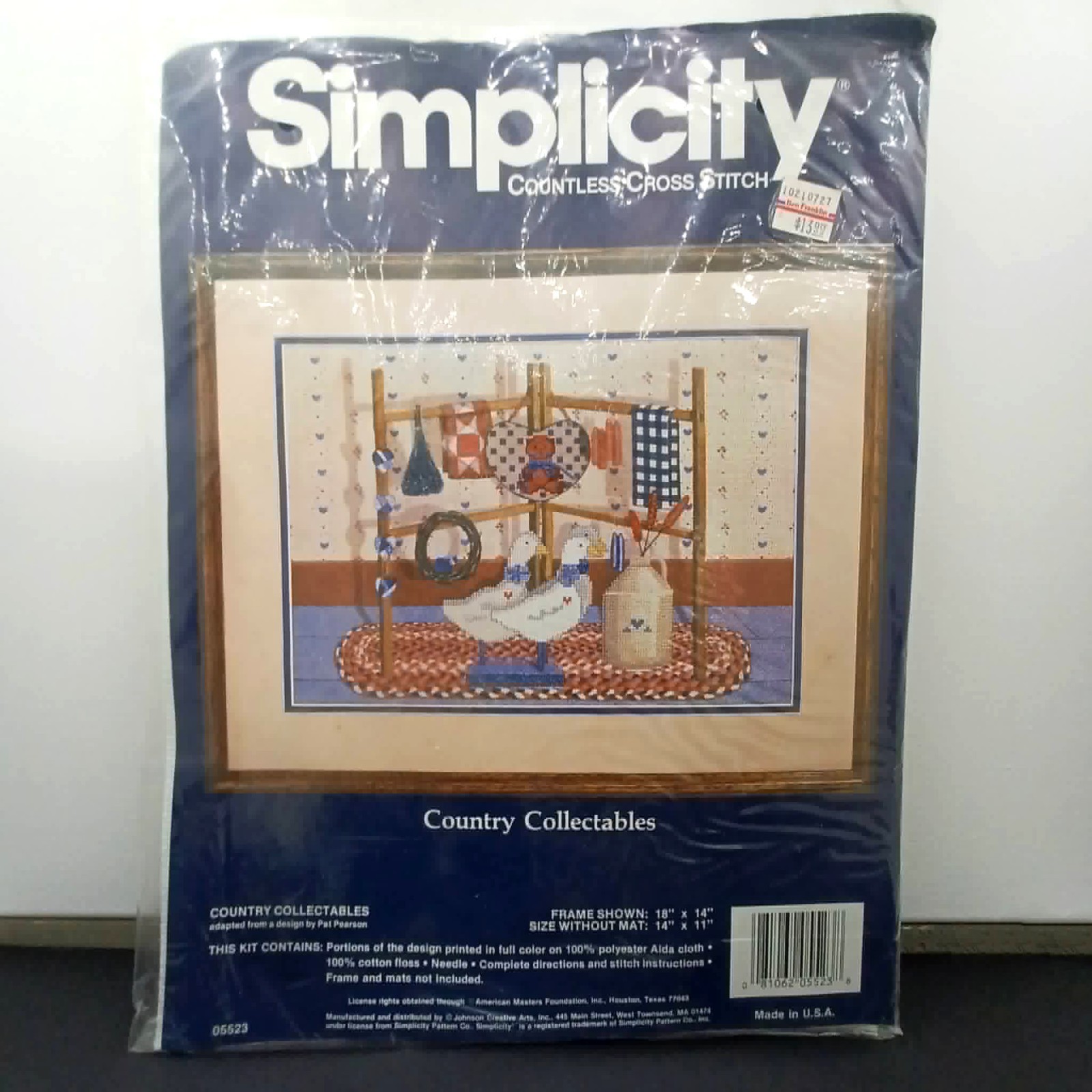 Country Collectibles Countless Cross Stitch by Simplicity 1992 14 X 11 05523