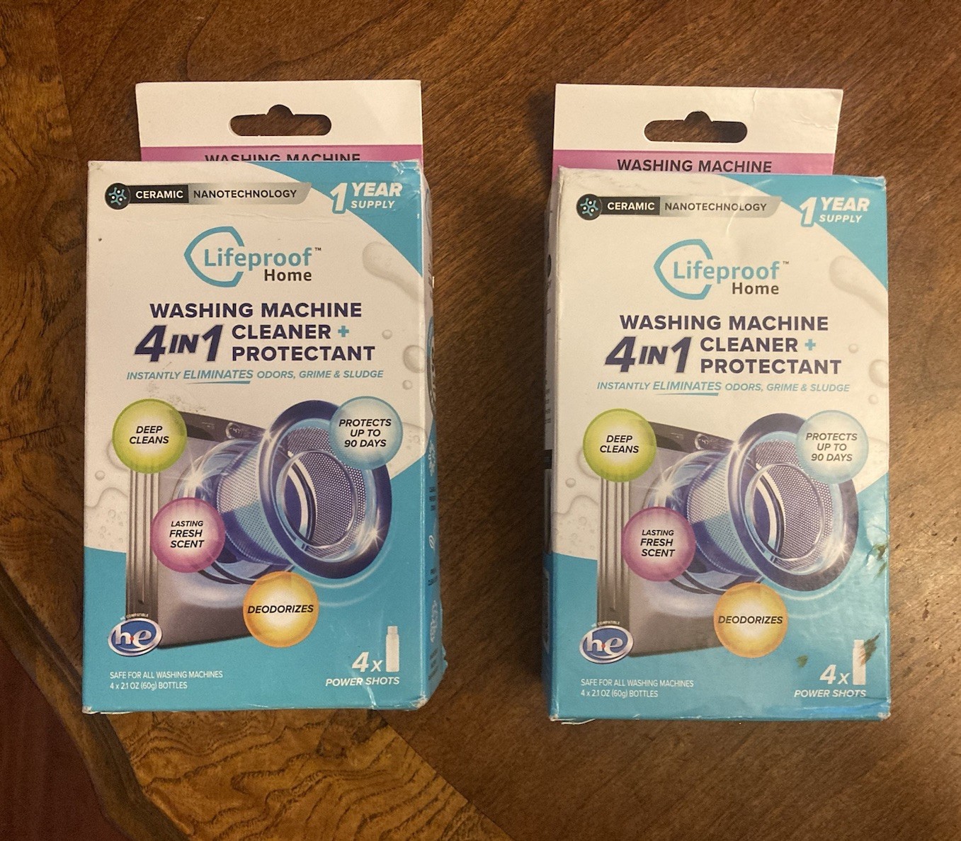 Lifeproof 4-IN-1 Washing Machine Cleaner Lot Of 2 FREE SHIP!