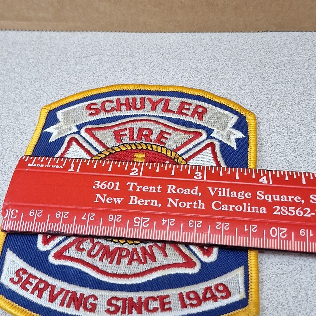 Schuyler NY Fire Company Fire Department Patch