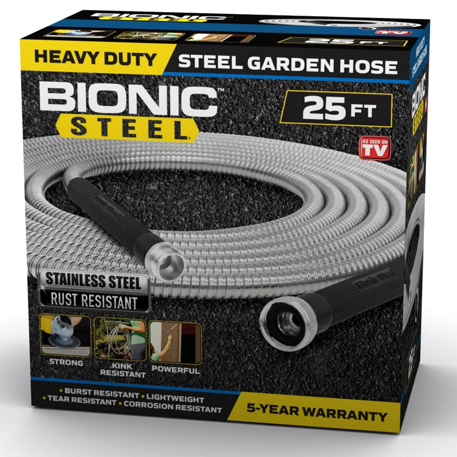 4 Zone Digital Timer & 25ft Metal Garden Hose Bundle - Durable, Easy Setup, Wate