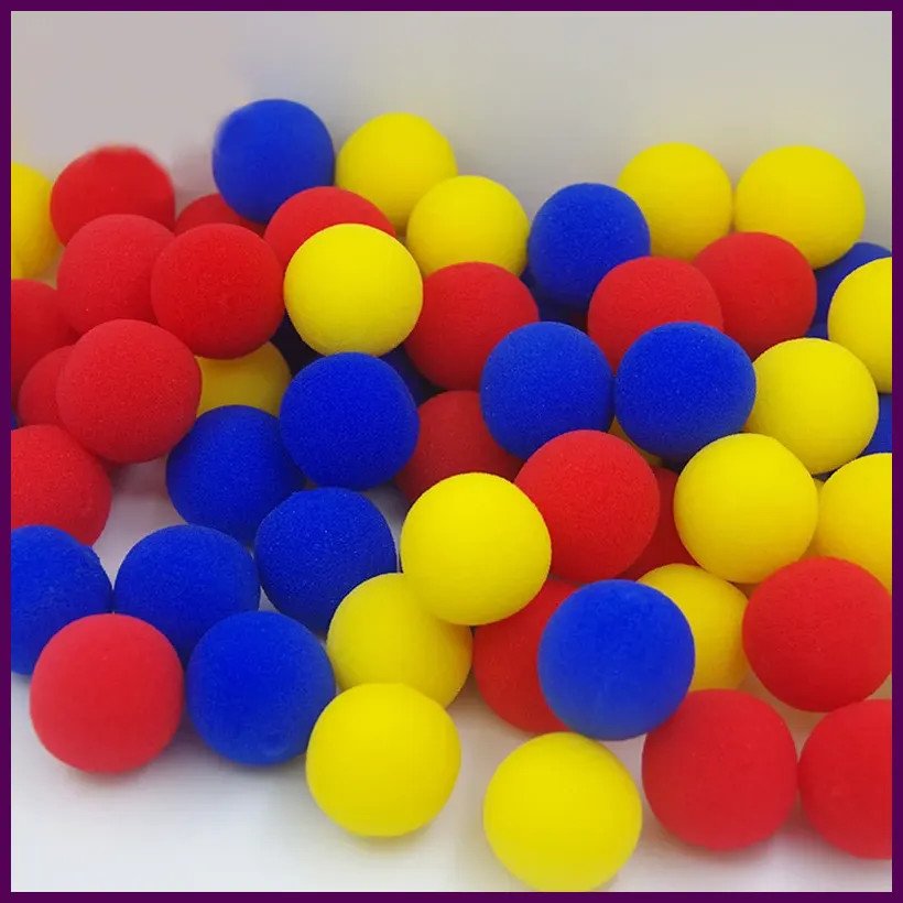 10pcs Super Soft Sponge Ball Finger Magic Tricks Appearing/Vanishing Balls Magia