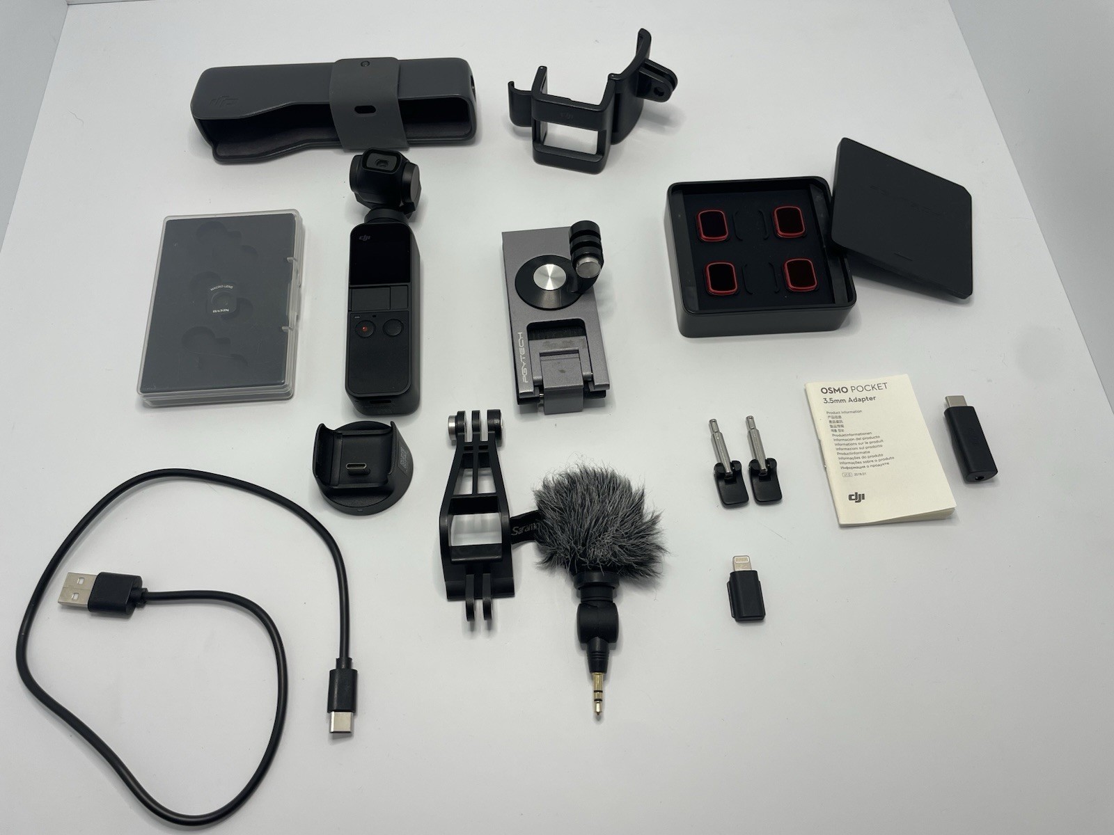 DJI Osmo Pocket Handheld Camera 1 OT110  3-Axis Stabilizer  4K With Accessories