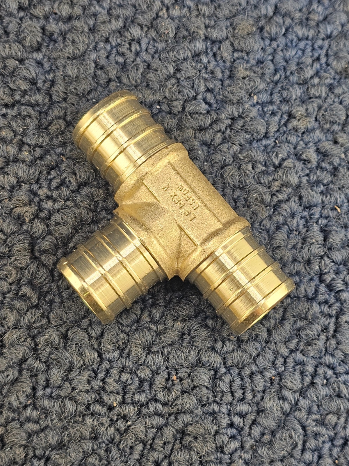 (QTY 25) SHARKBITE UC370LF: 3/4" PEX Brass Barb Tee Fitting Potable Gas System
