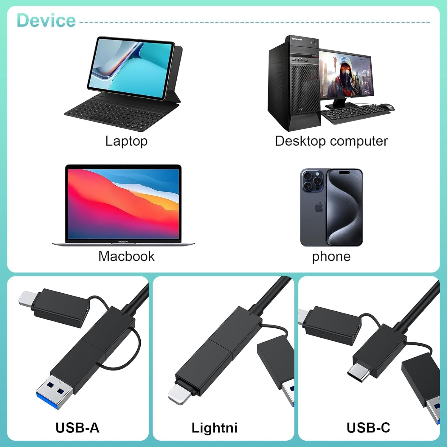 Memory Stick pro Duo Adapter Reader - 7-in-1 SD/Micro SD/TF/XD/CF/M Card Read...