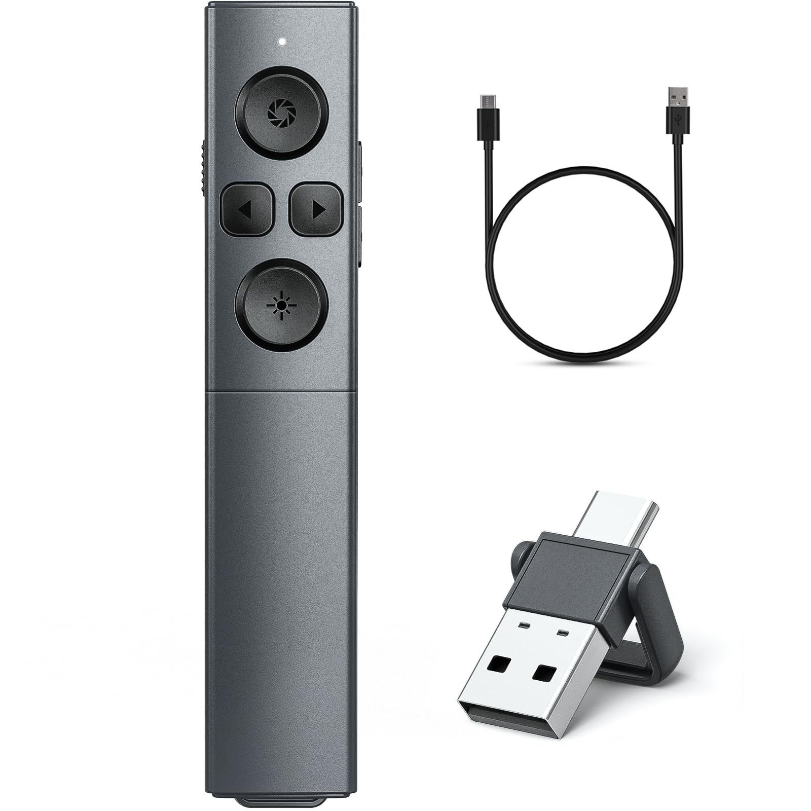 USB C Presentation Clicker Rechargeable Wireless Presenter Remote Slide Advancer