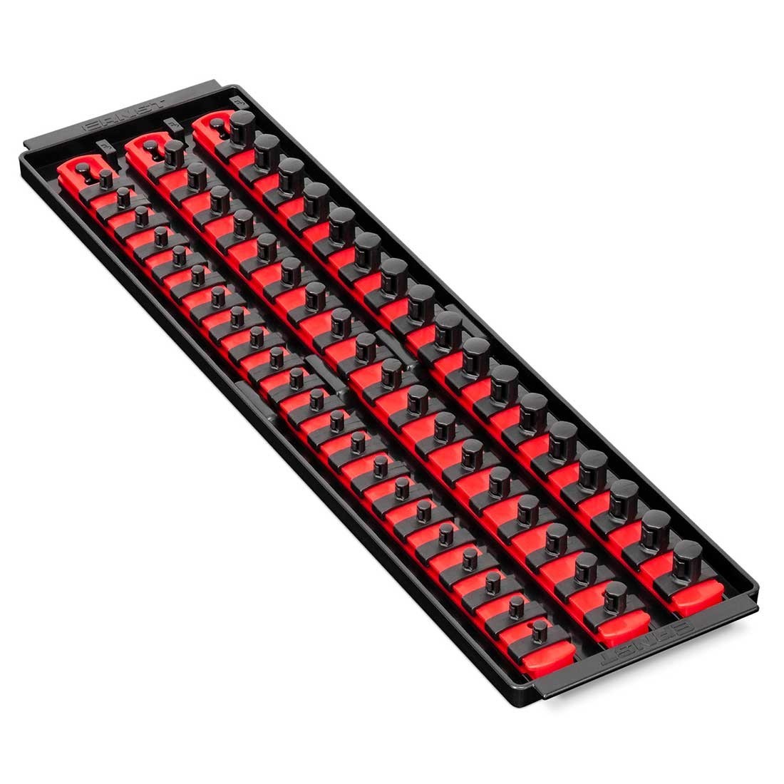 Ernst 8450 SOCKET BOSS 3-Rail Universal Socket Tray w/ Twist-Lock Clips RED USA