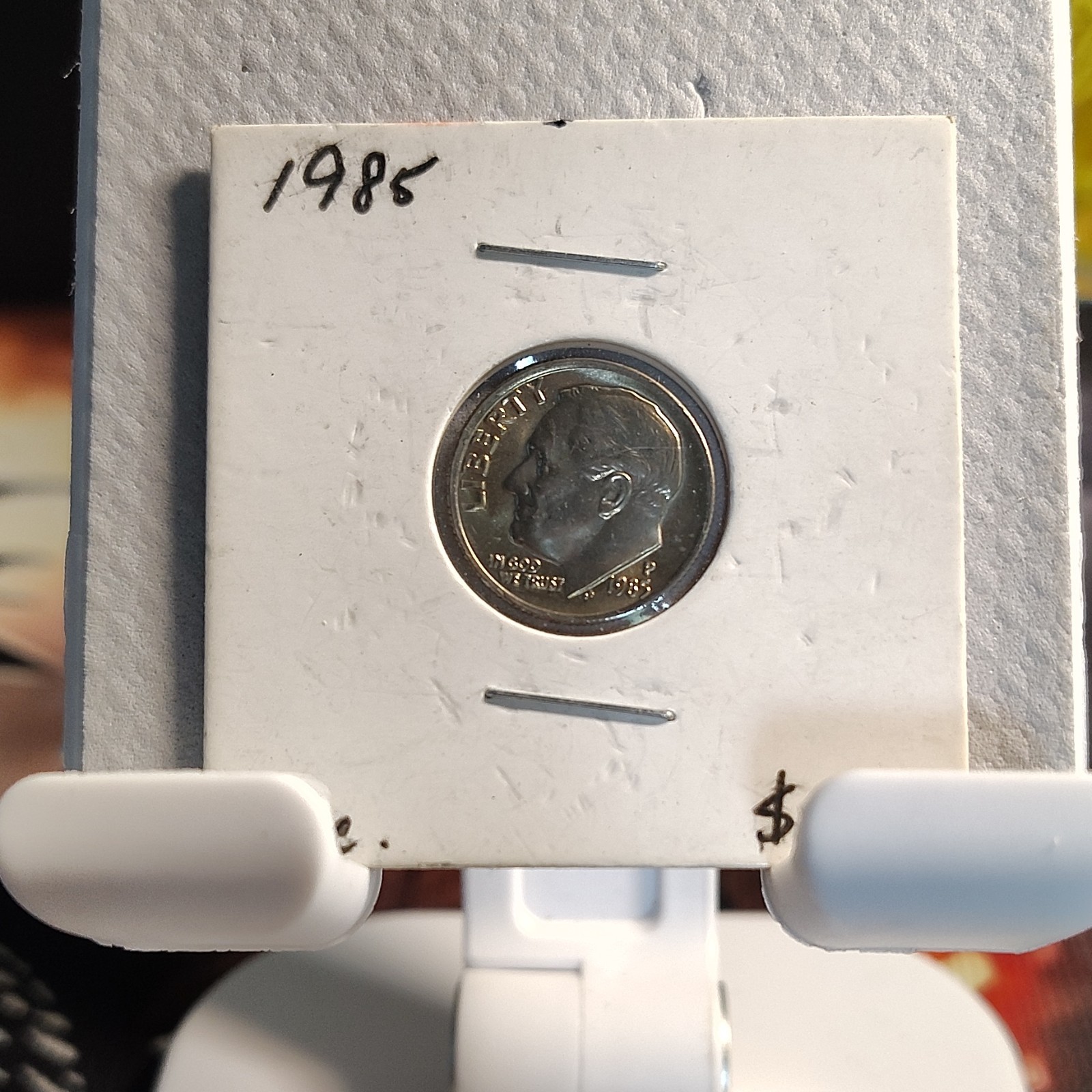 1985 Uncirculated Dime Beautiful Toning