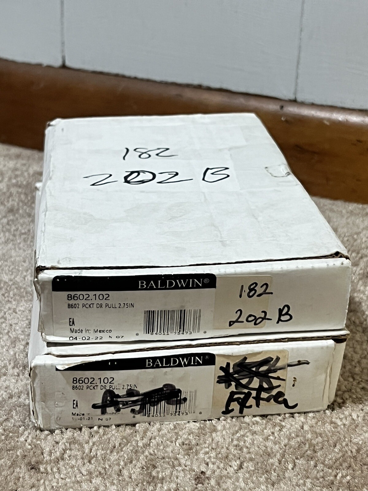 New Baldwin 8602 PCKT DR PULL 2.75IN MSRP 800$ ( Free Shipping🚢🚢 )
