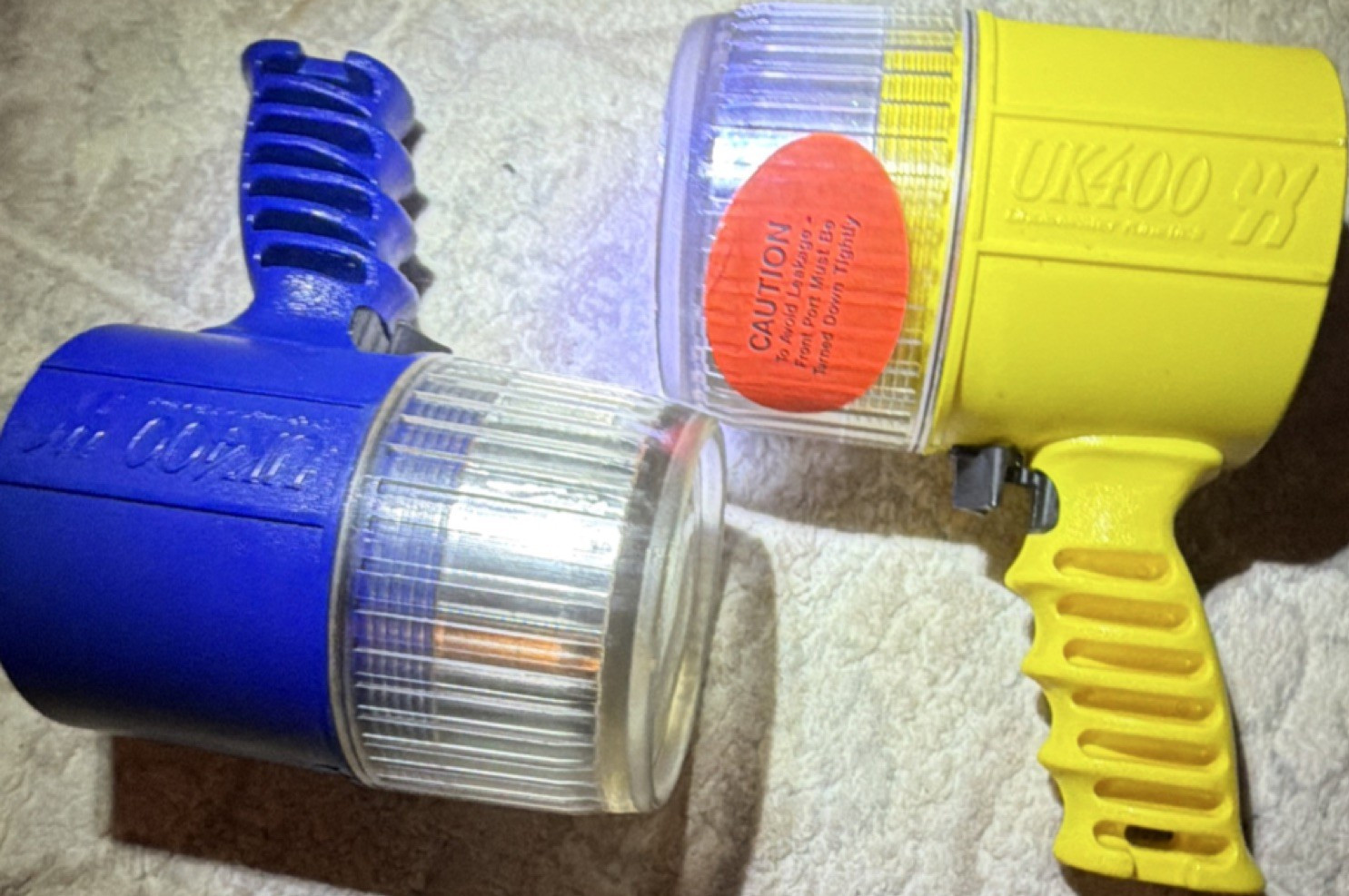 Underwater Kinetics UK400 Night Diving Scuba Dive Lights Lot of 2 MPN UK400