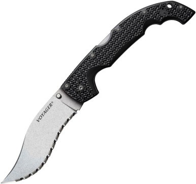 COLD STEEL VOYAGER XL VAQUERO / 5.5" SERRATED BLADE / 12.25" OVERALL / 4MM THIC