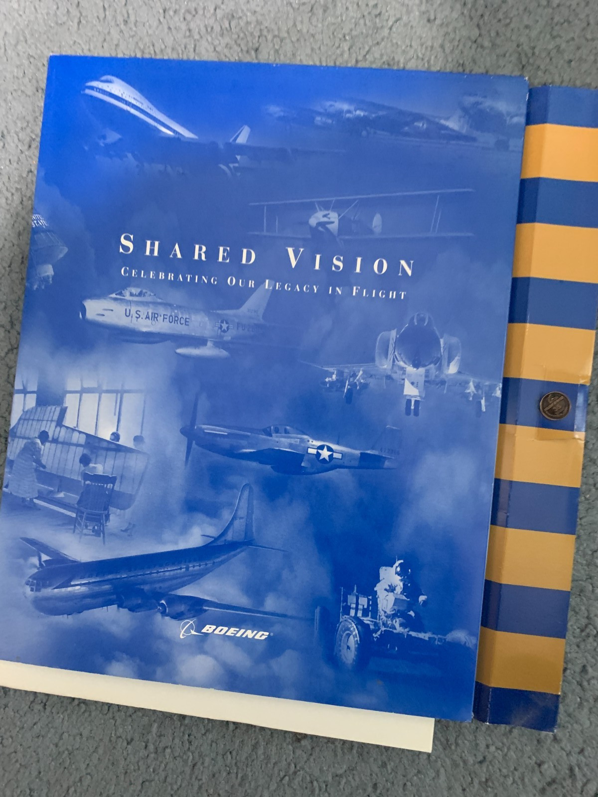 Boeing Shared Vision   1997  Celebrating our legacy in Flight folder pin News