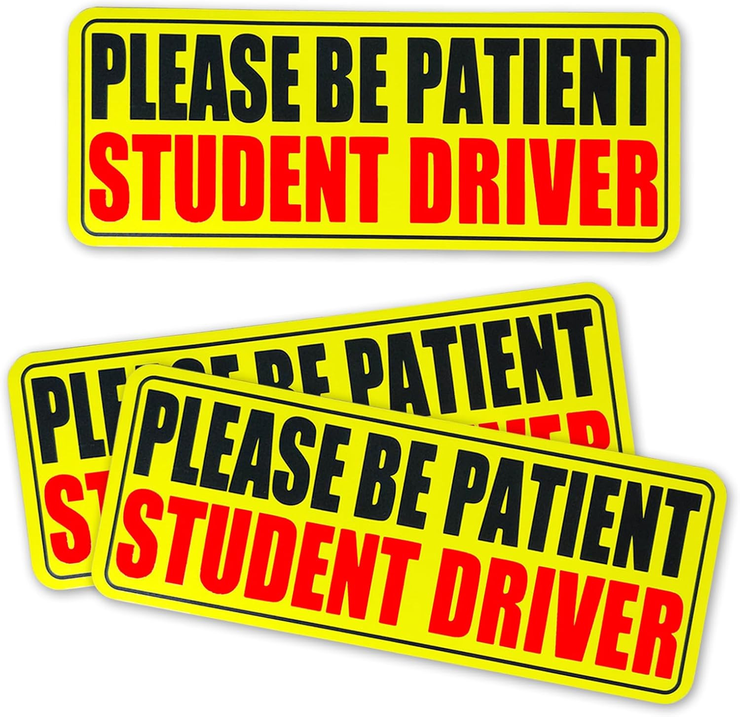 3Pcs Student Drive Magnet for Car, Please Be Patient Student Driver, New Drivers