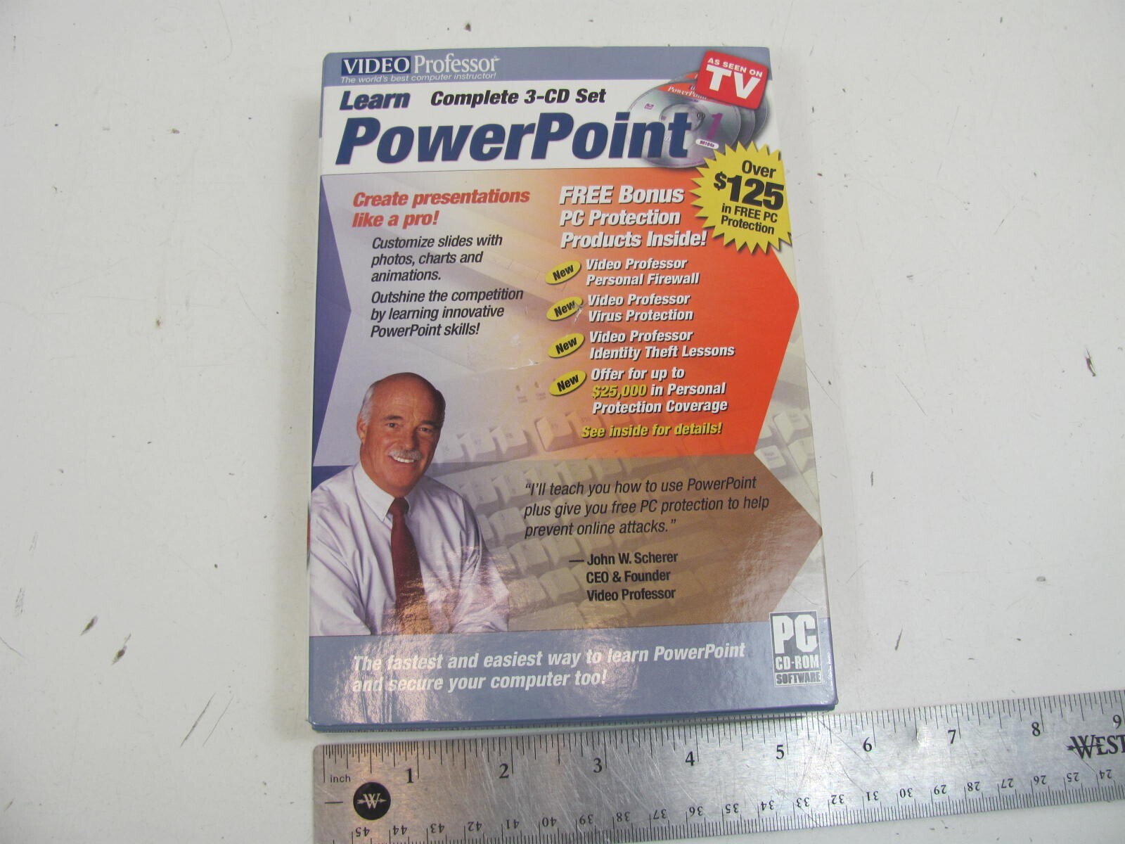Video Professor Learn PowerPoint Complete 3 DVD Set, 2002-2003-2007