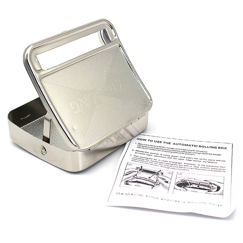 Metal Cigarette Rolling Machine 70mm Easy Manual Roller Hand Maker
