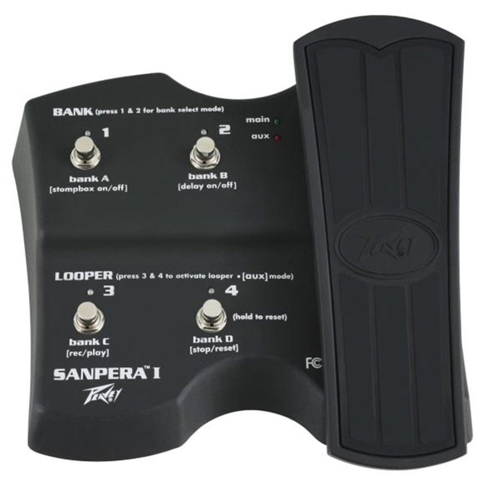 Peavey Sanpera I Multi-Function Foot Controller – Expression Pedal + 4 Switches