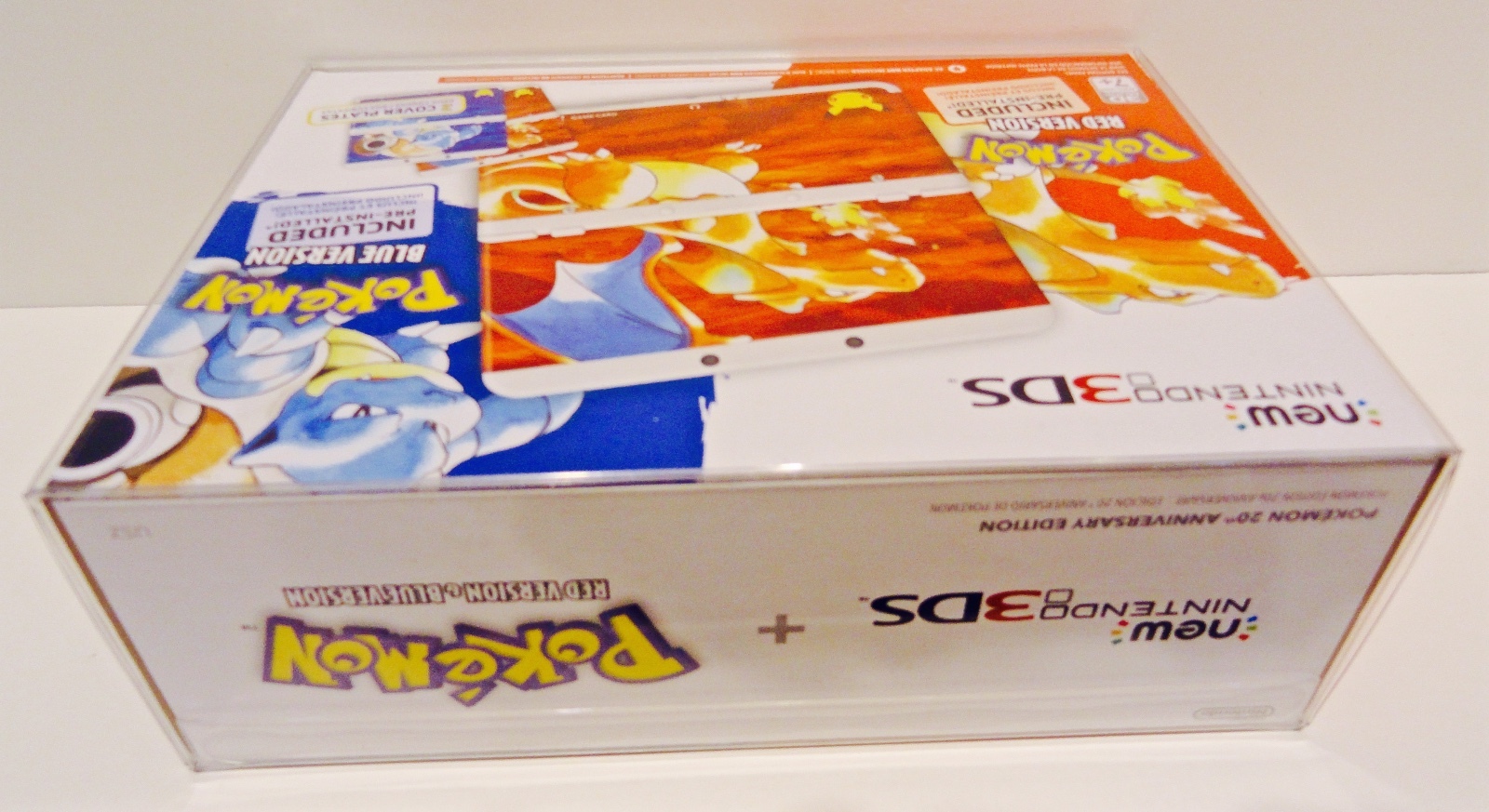 1PC Box Protector For POKEMON NINTENDO 3DS 20th ANNIVERSARY Clear Display Case